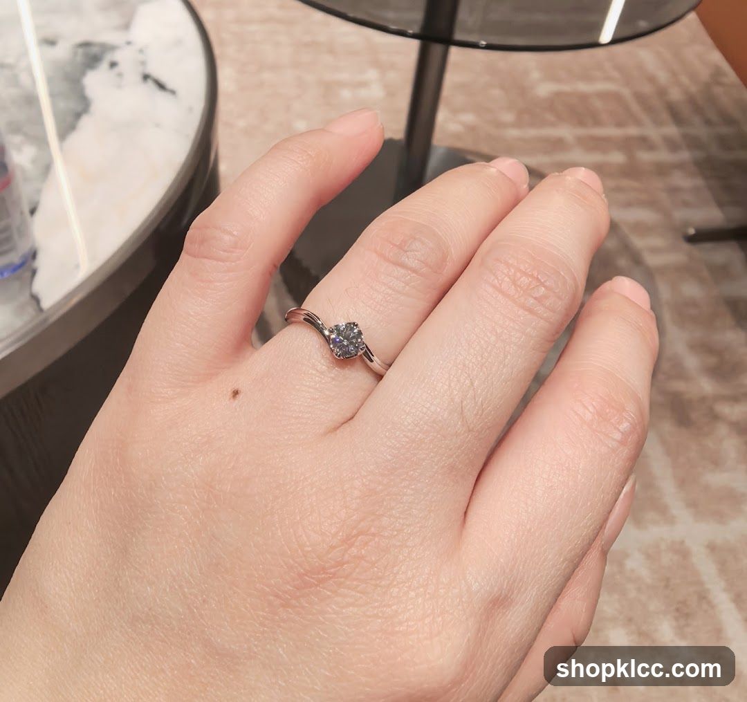 Diamond Ring on Hand