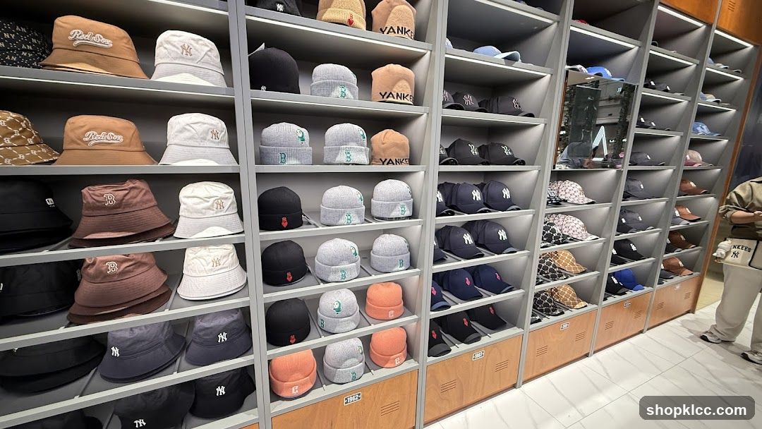 Hats and Beanies Display