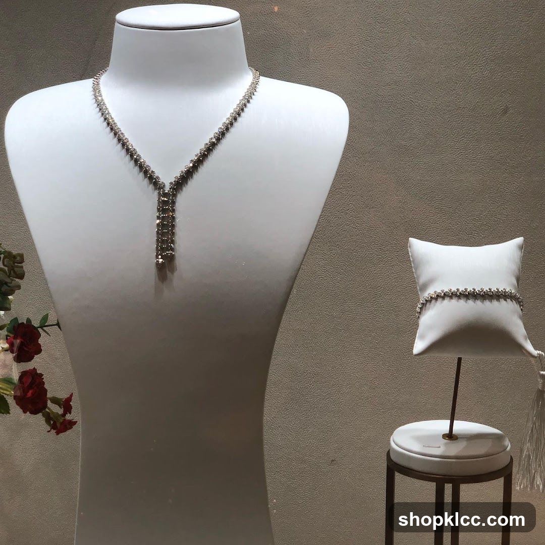 Diamond Necklace and Bracelet Display