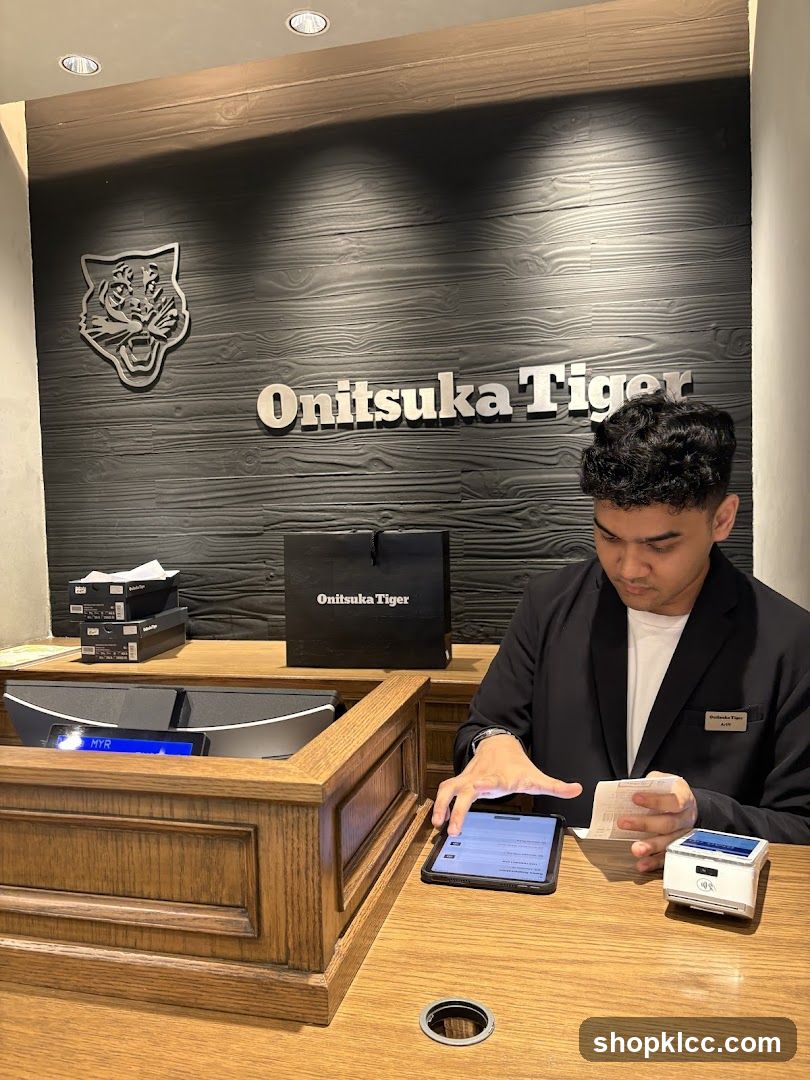 Onitsuka Tiger Store Counter