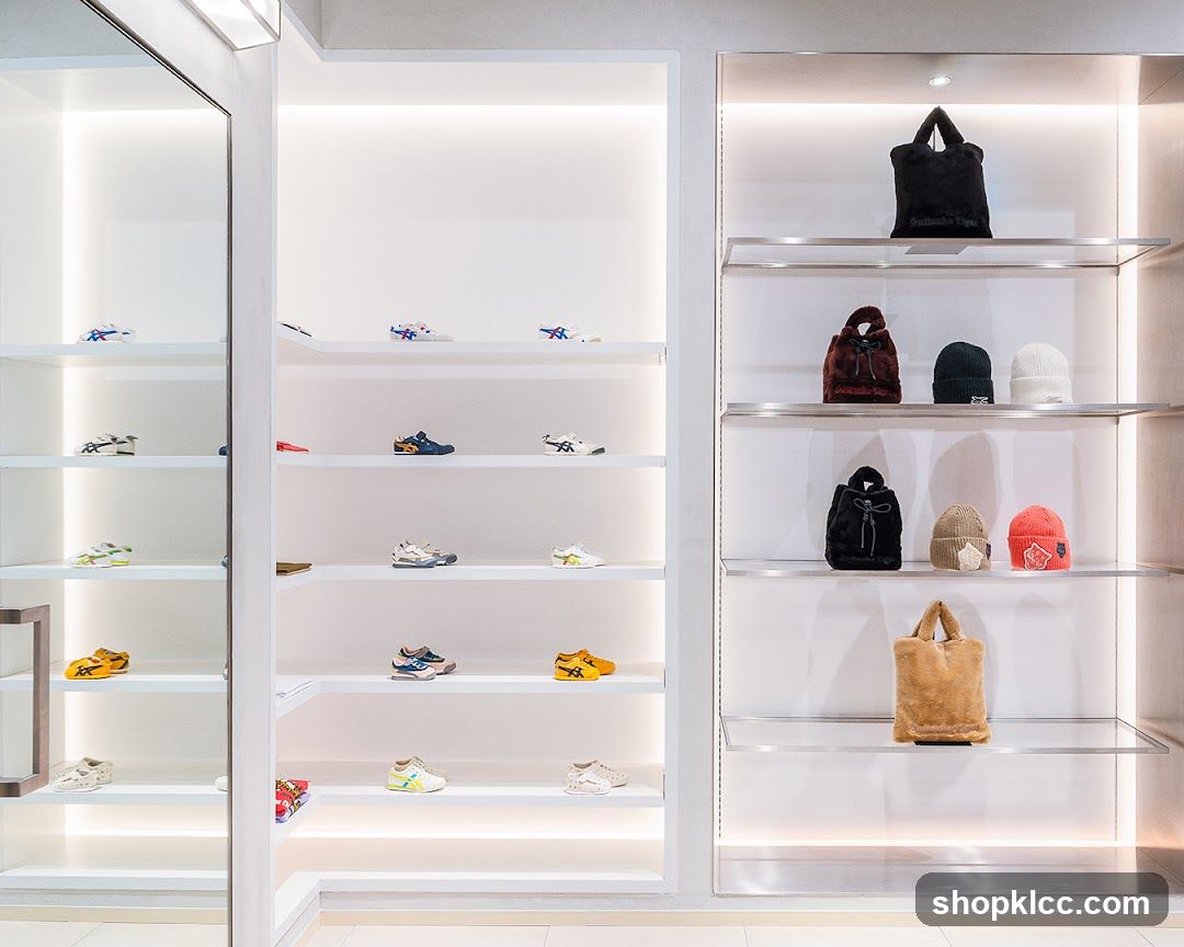 Store Display of Footwear and Accessories