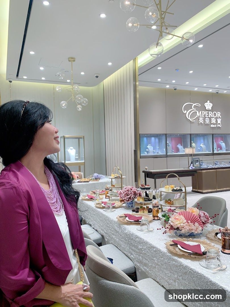 Afternoon Tea Setup in a Jewelry Store