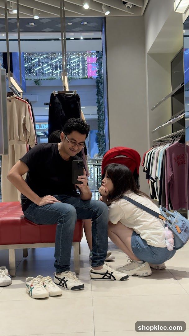 Couple Taking a Selfie in a Store