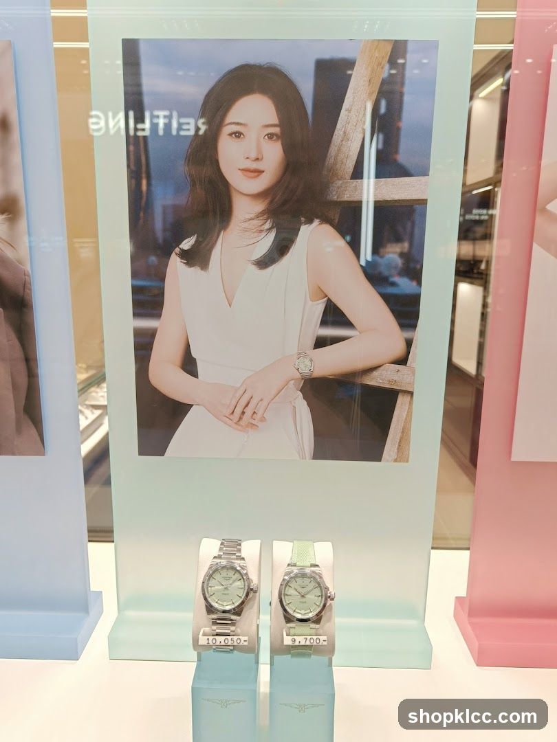 Watch Display with Model Advertisement