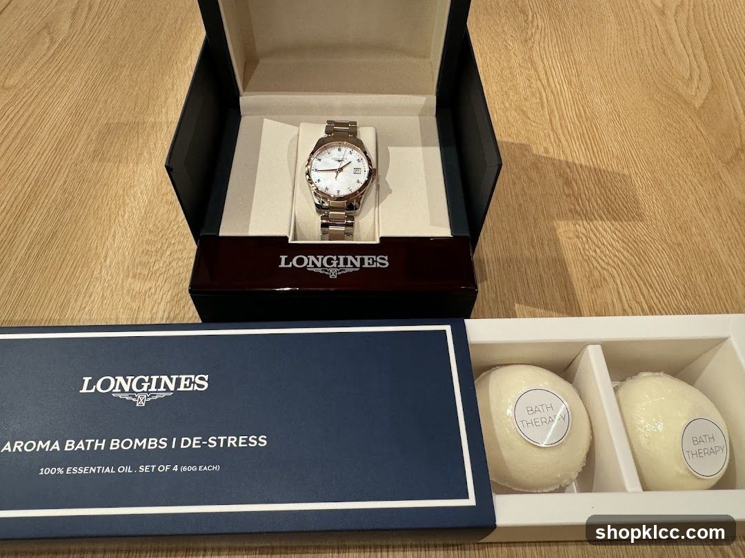 Longines Watch and Bath Bombs