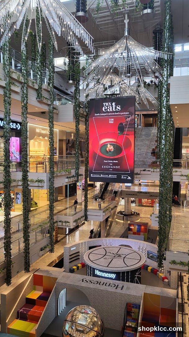 Mall Interior with Advertising Display