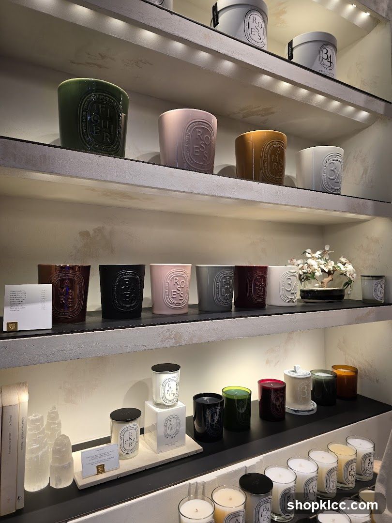 Candles on display