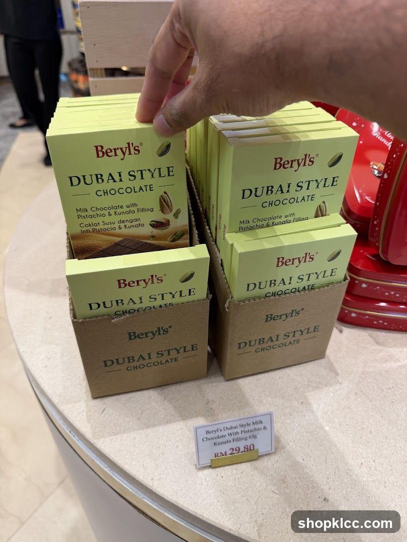 Beryl's Dubai Style Chocolate Display