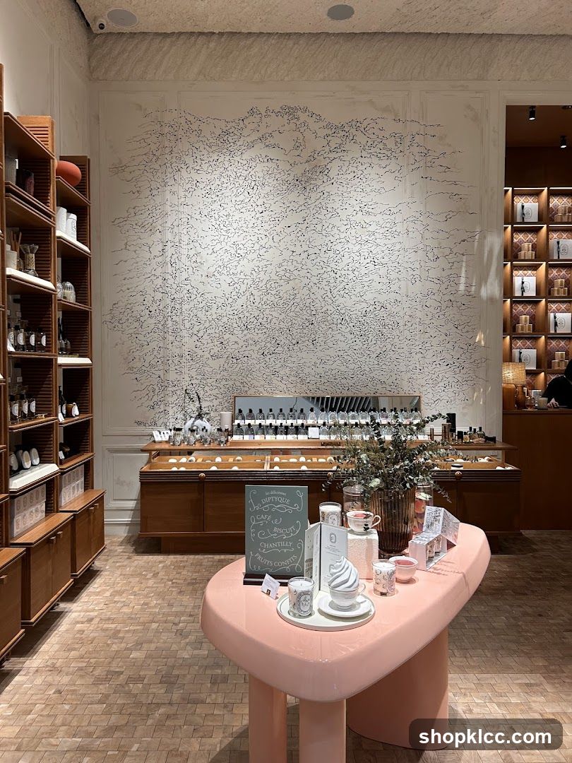 Interior of a Diptyque store