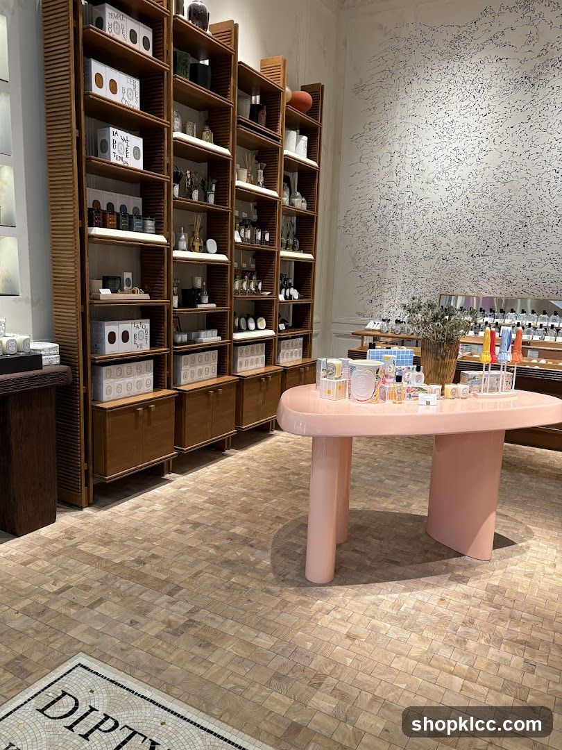 Interior of a retail store with shelves of products