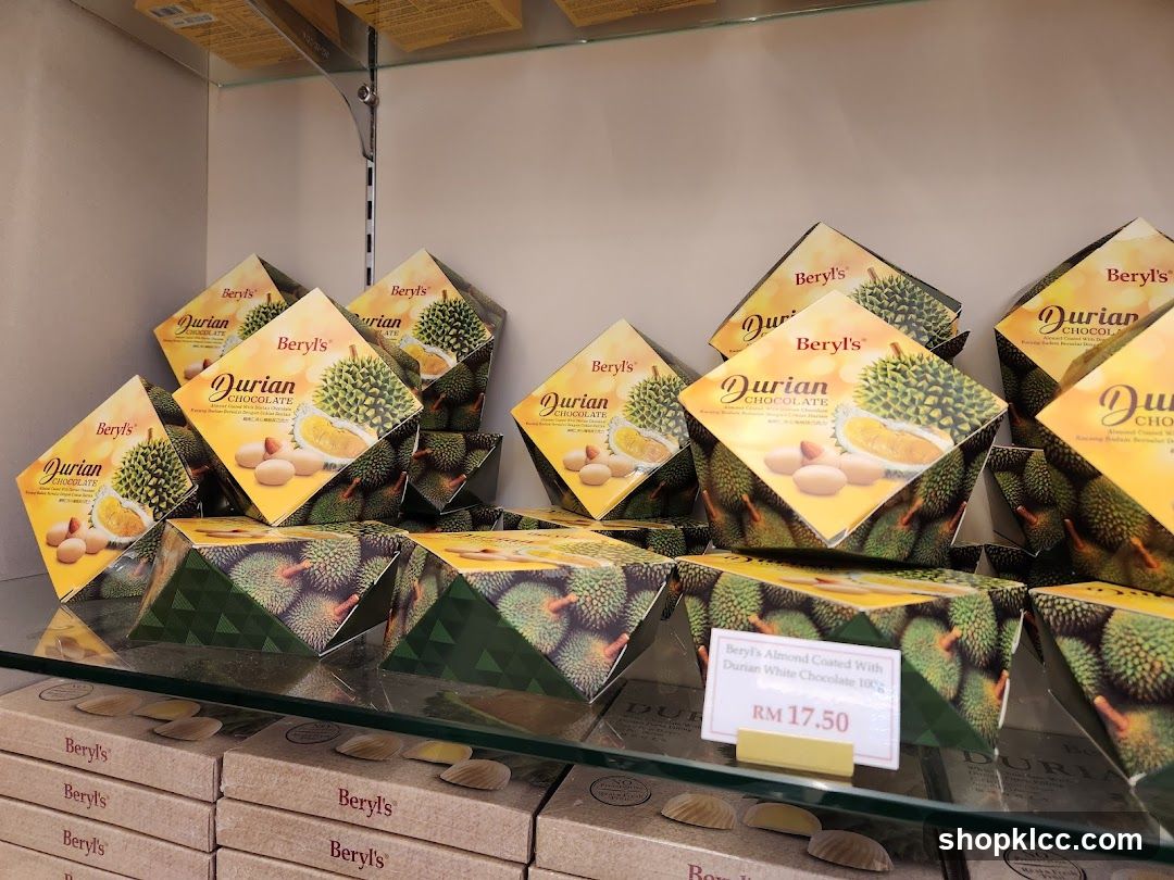 Beryl's Durian Chocolate Display