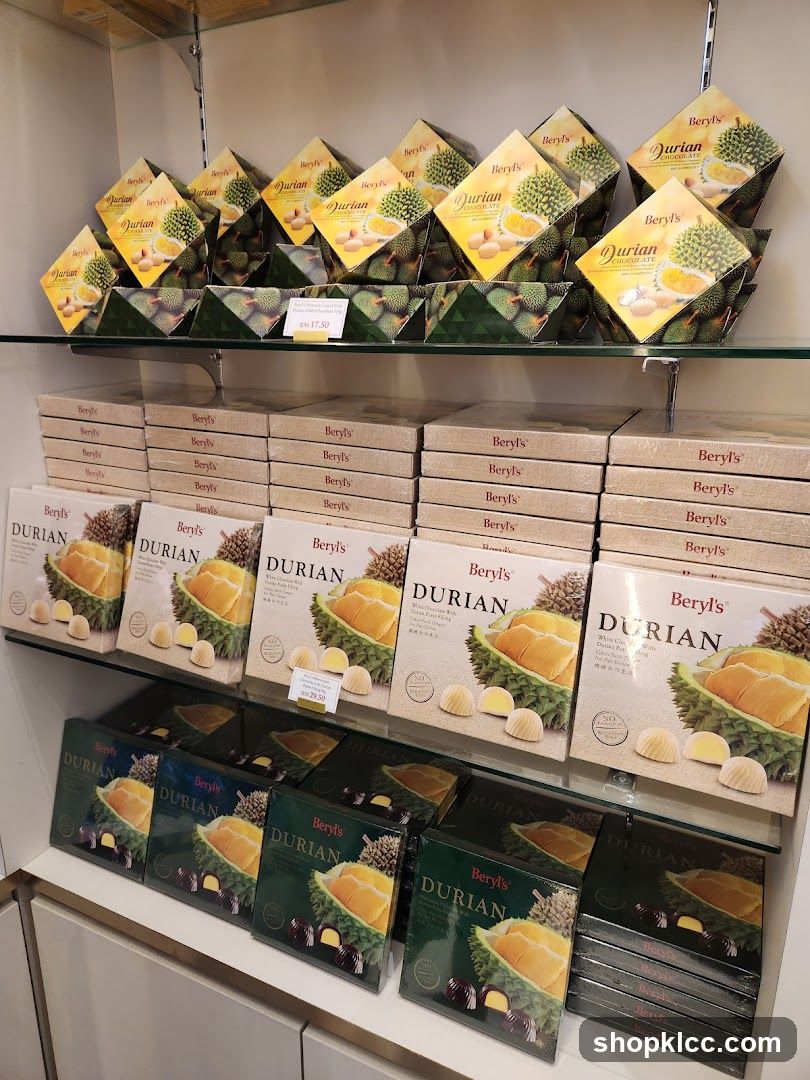 Beryl's Durian Product Display
