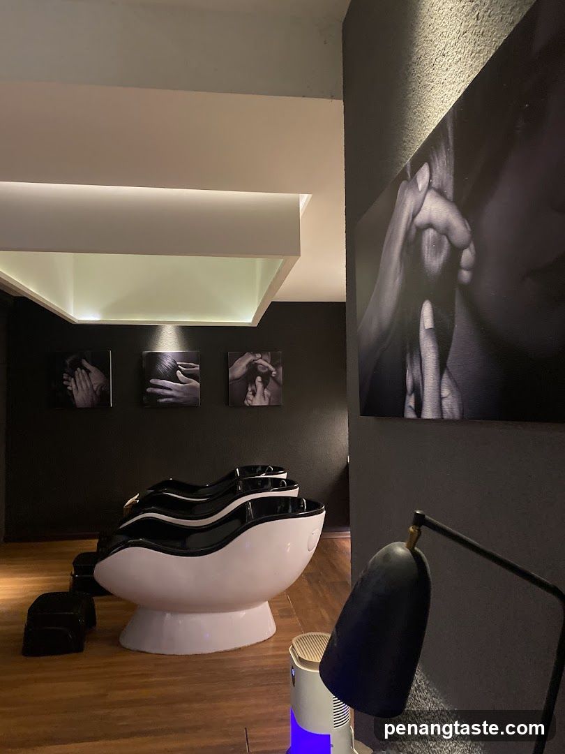 Spa Interior with Pedicure Chairs