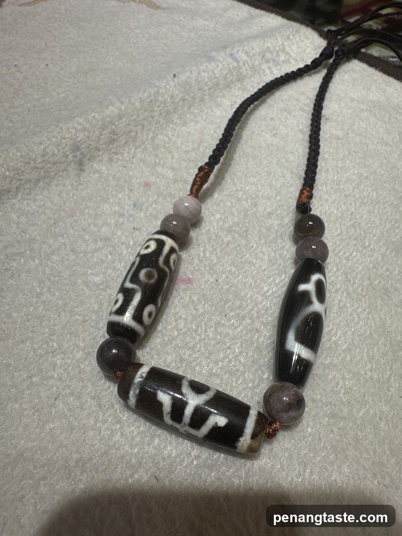 Tibetan Dzi Bead Necklace