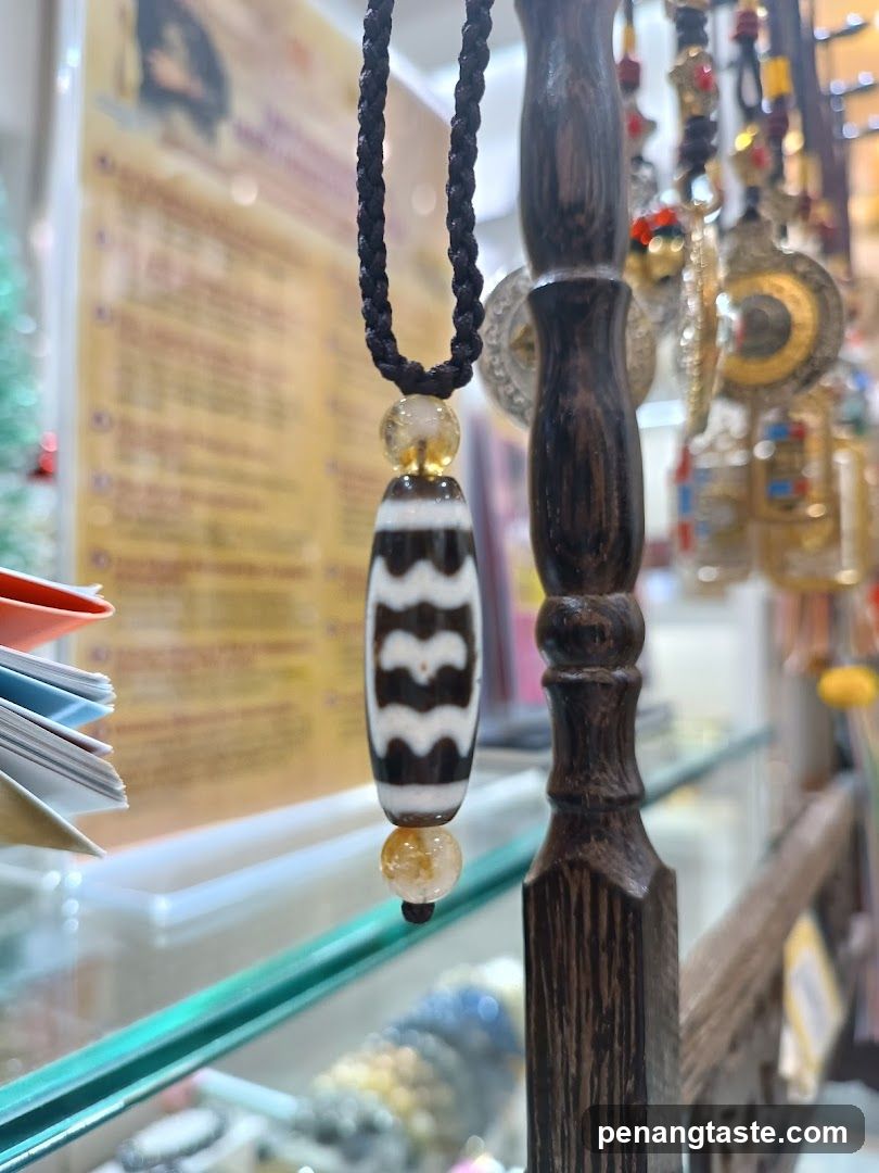 Tibetan Dzi Bead Necklace