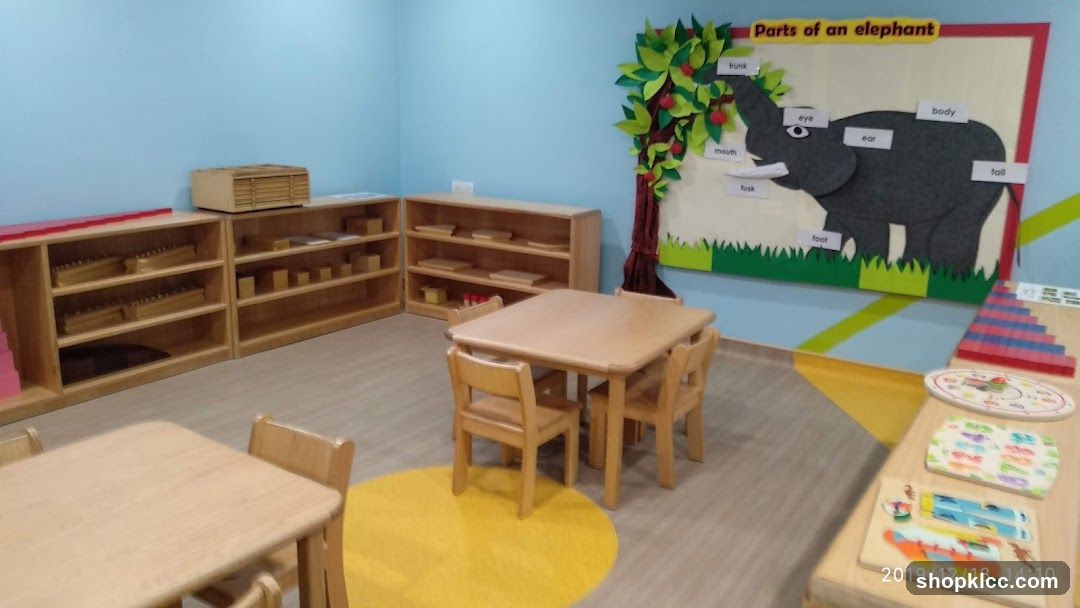 Classroom with educational materials