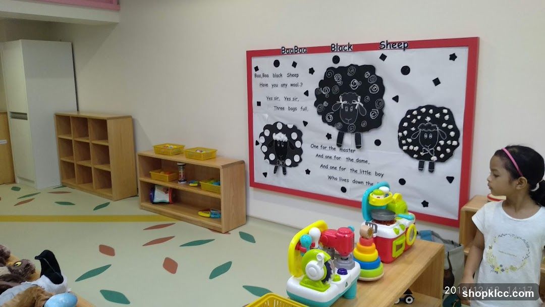 Classroom with nursery rhyme display