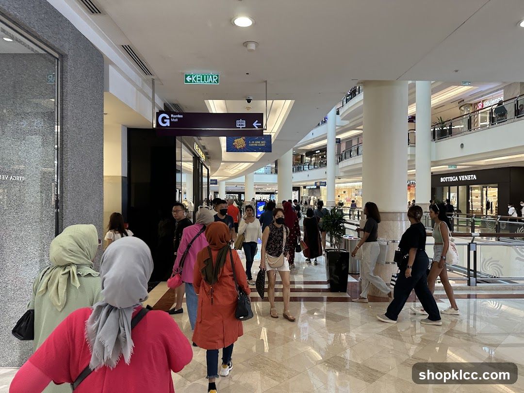 Busy Shopping Mall Interior