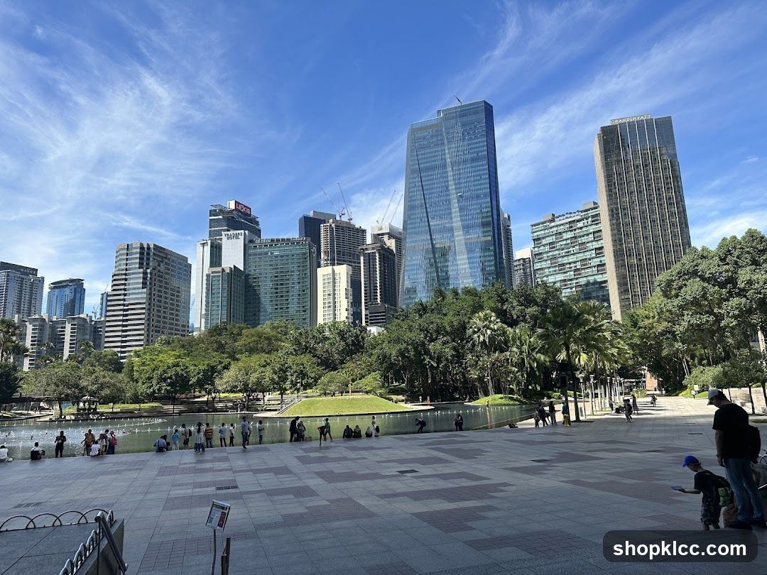 City Park with Skyscrapers