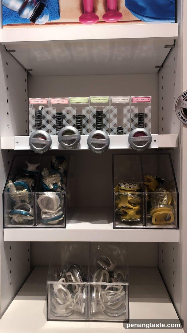 Display of scented items and accessories
