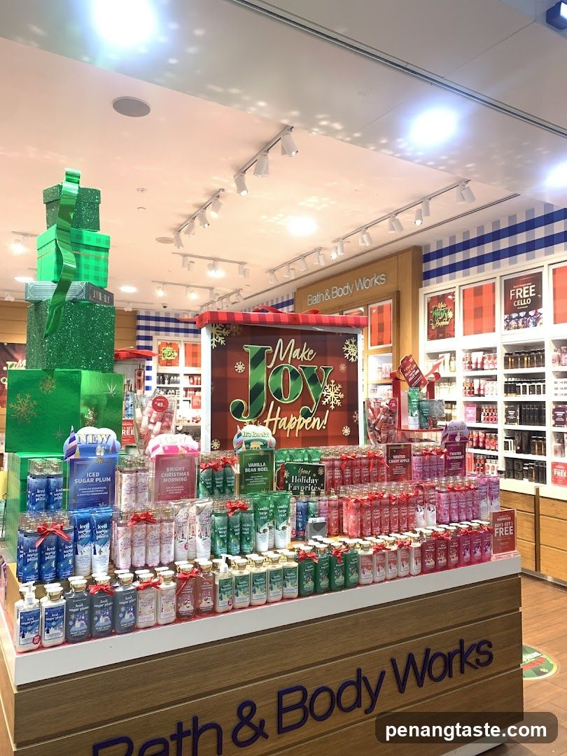 Bath & Body Works Holiday Display