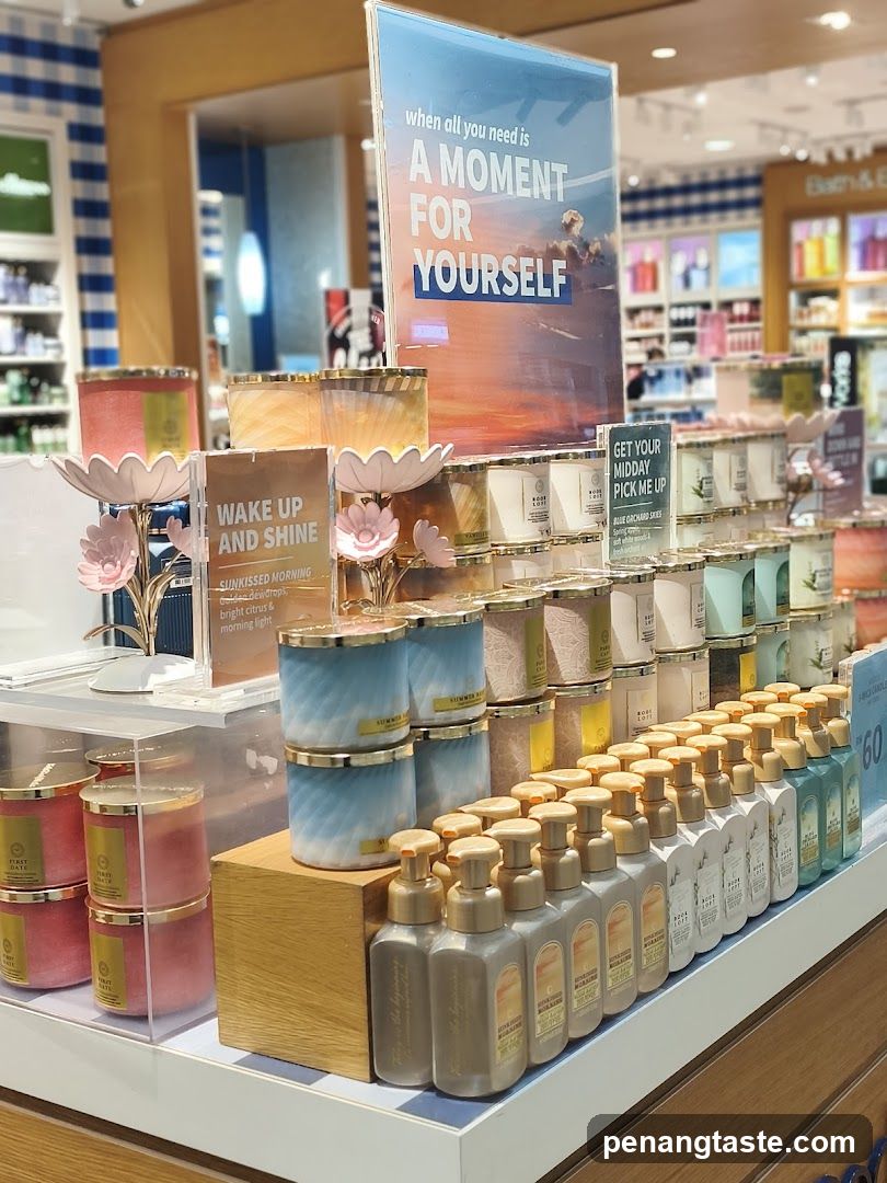 Candles and Hand Soaps Display