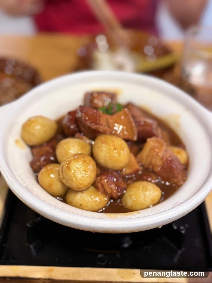 Braised Pork Belly with Quail Eggs