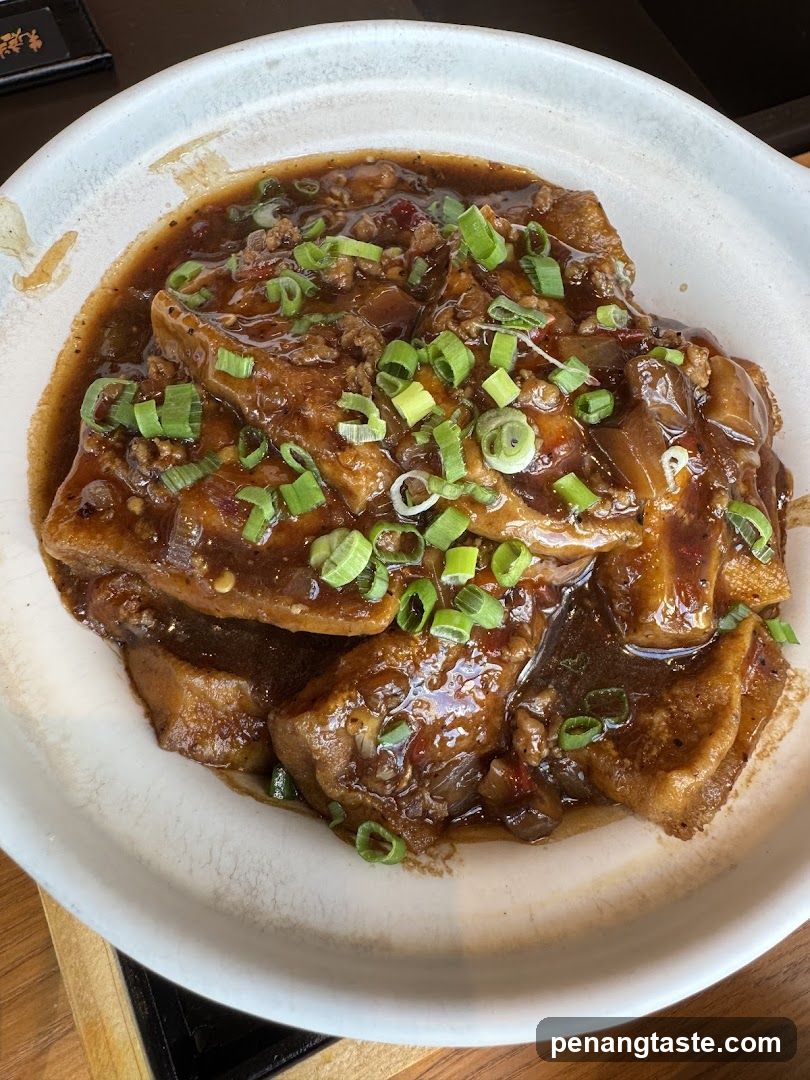 Tofu with Meat Sauce