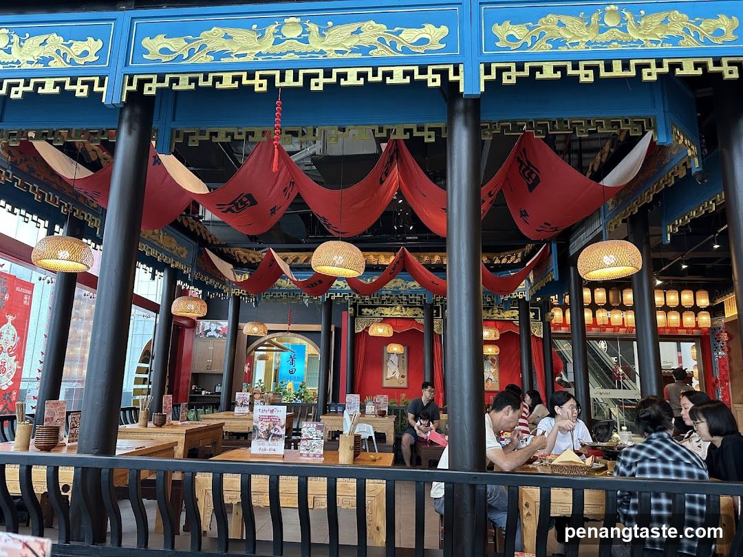 Restaurant Interior with Traditional Chinese Decor