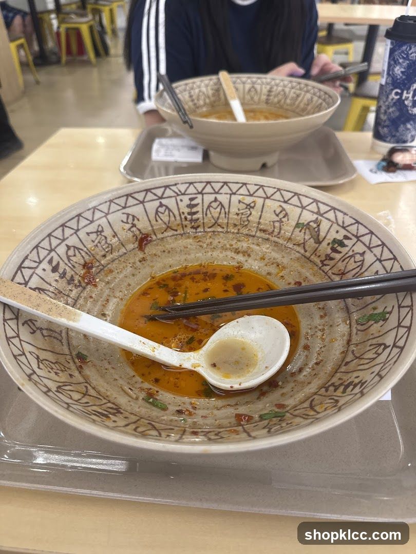 Partially Eaten Noodle Bowl