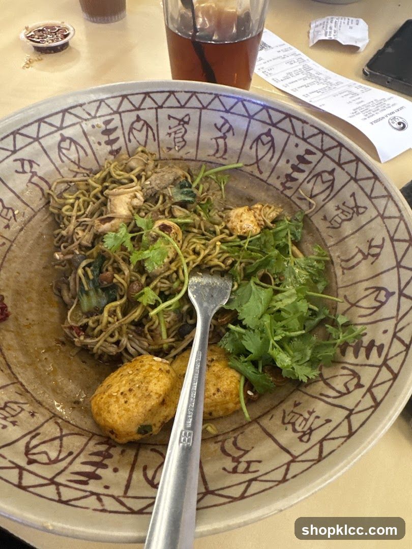 Noodle Dish with Sides