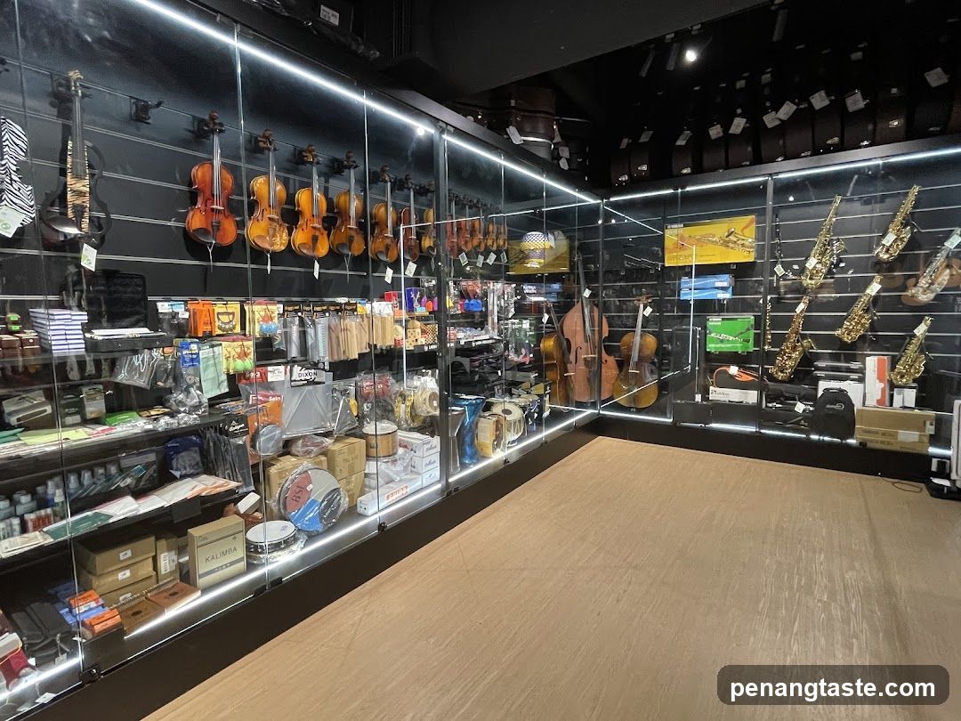 Musical Instrument Store Display