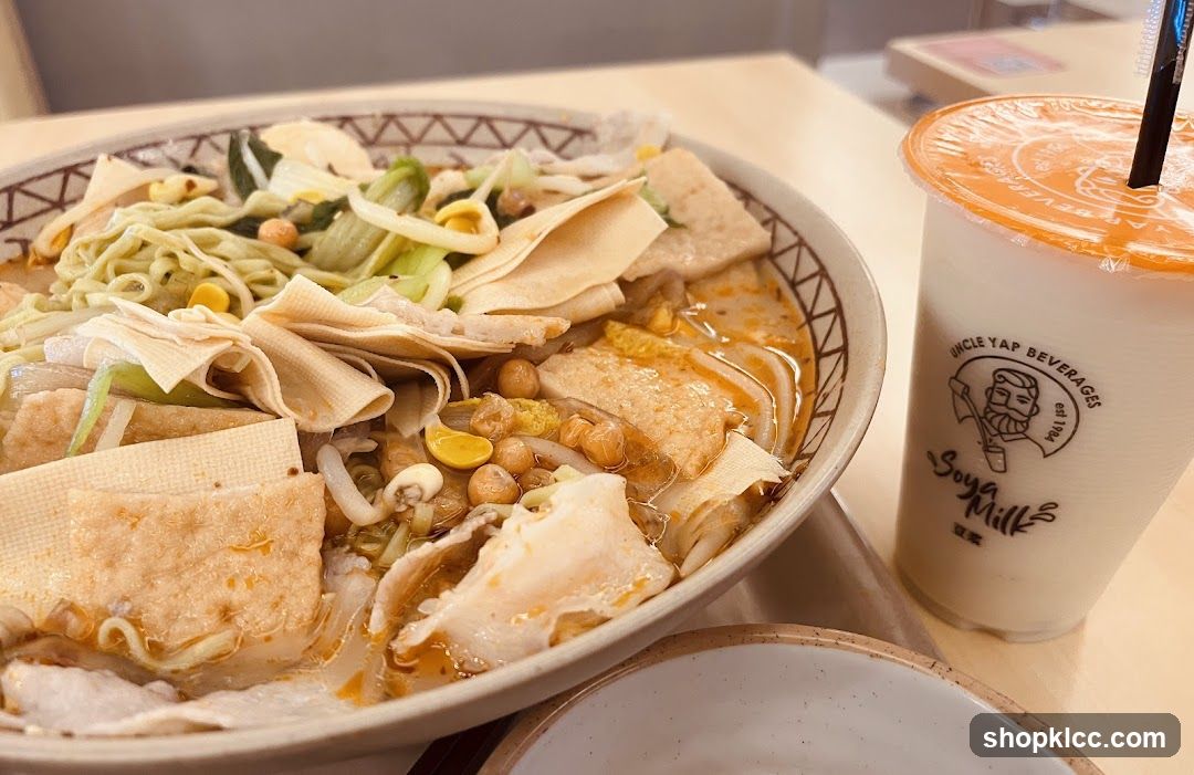 Noodle Soup and Soya Milk