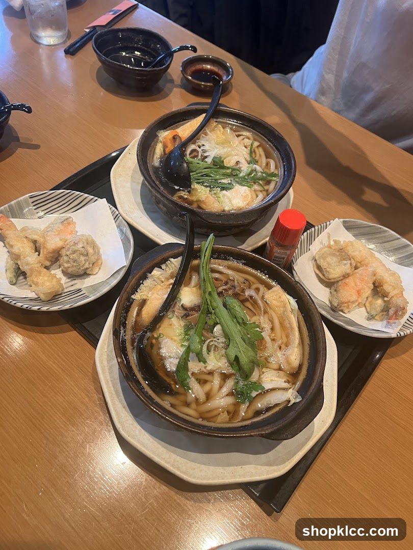 Japanese Udon Meal with Tempura