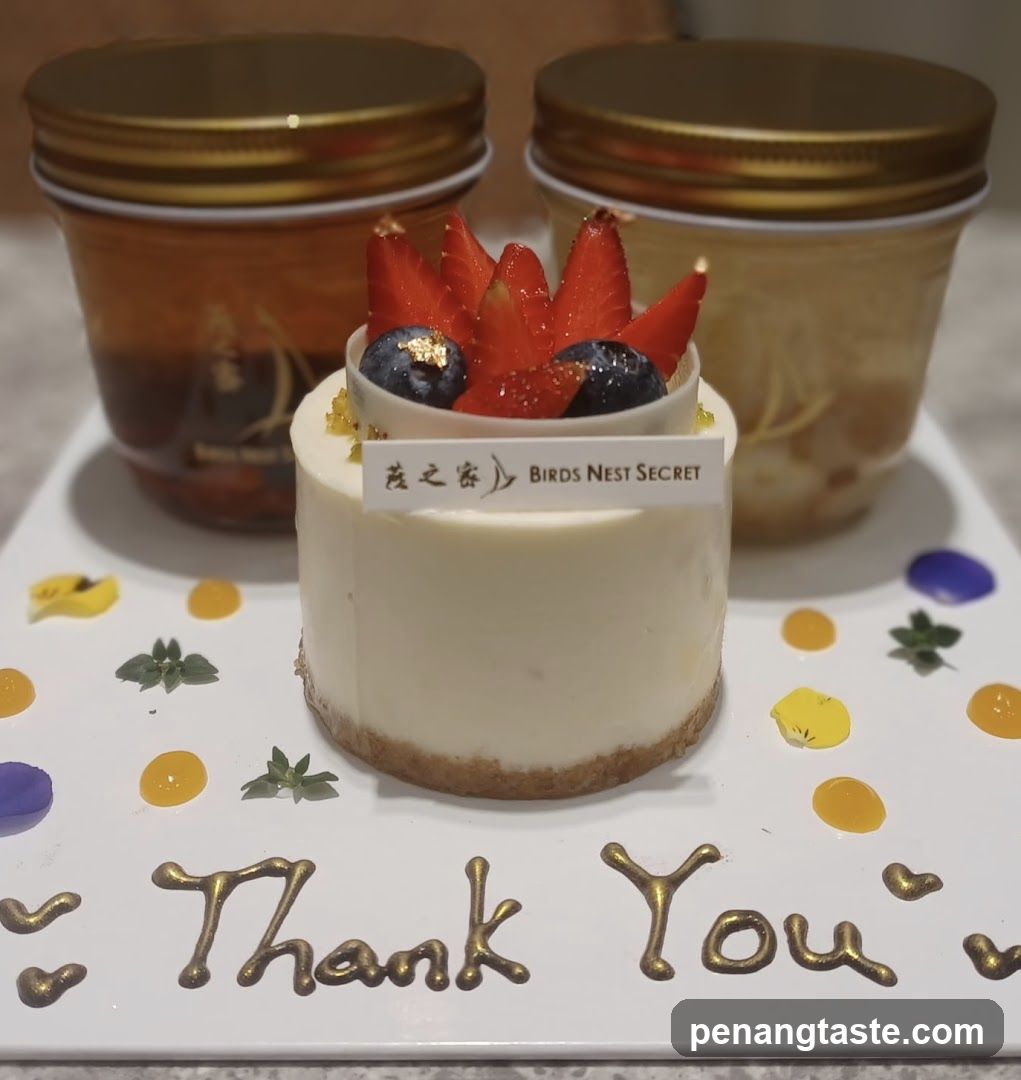 Dessert Platter with "Thank You" Message