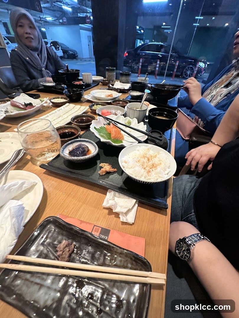Dining at a Japanese Restaurant