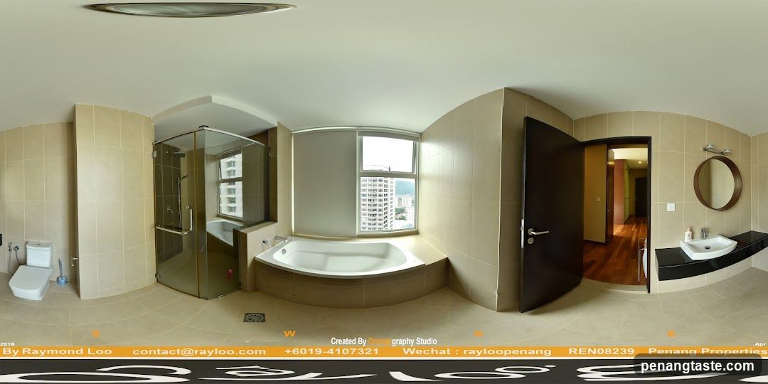 Modern Bathroom with Bathtub and Shower