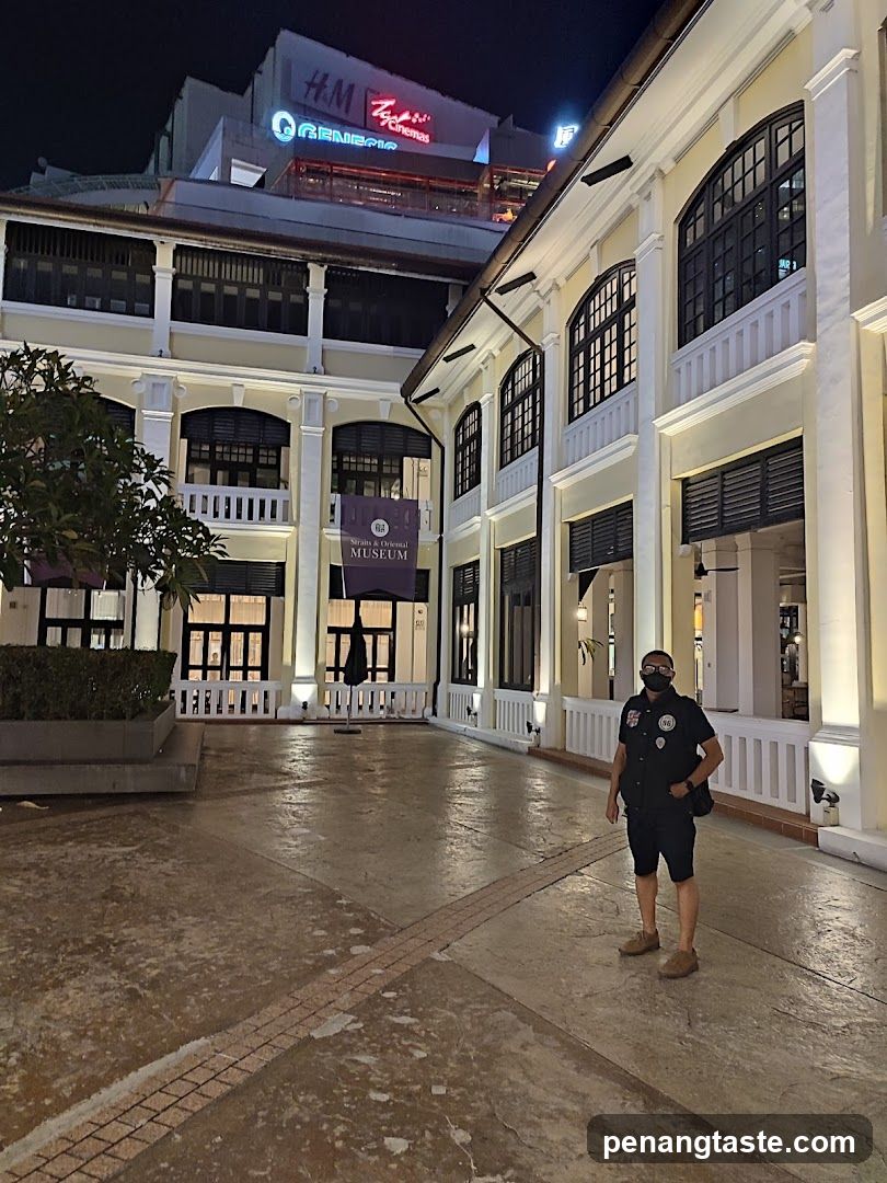 Museum Courtyard at Night