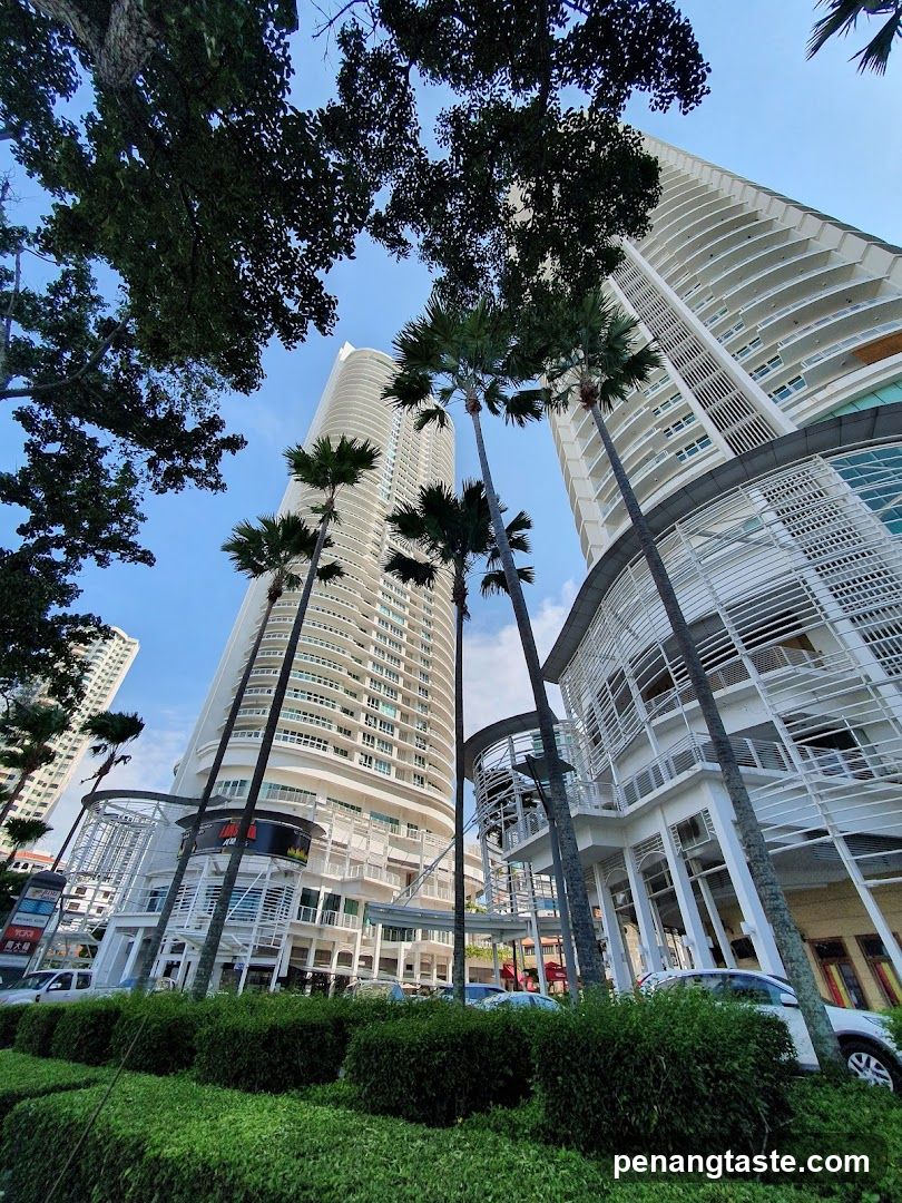 Modern High-Rise Buildings with Palm Trees