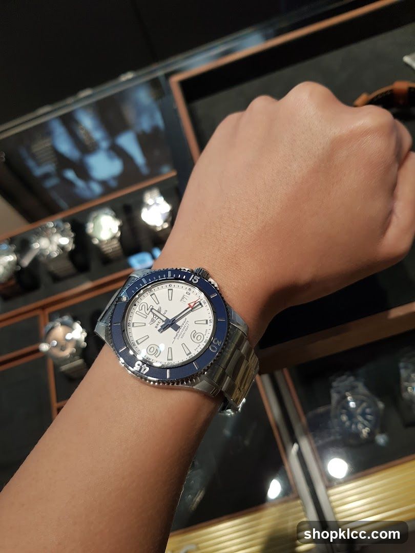 Wristwatch on a person's arm