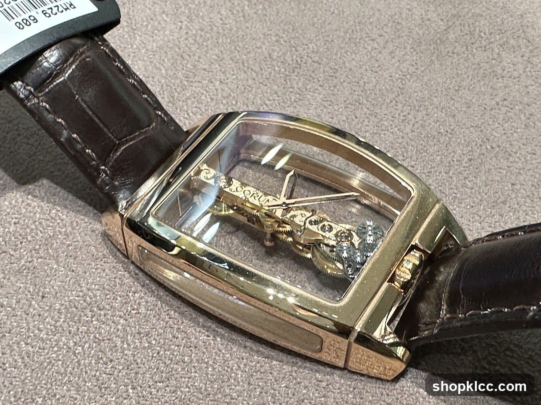 Gold Skeletonized Watch