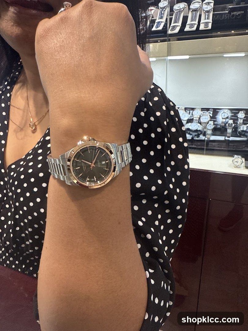 Woman wearing a watch