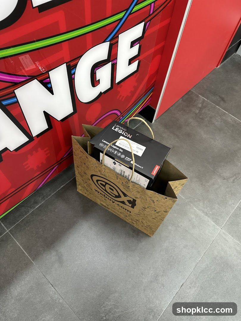 Shopping Bag with Electronics