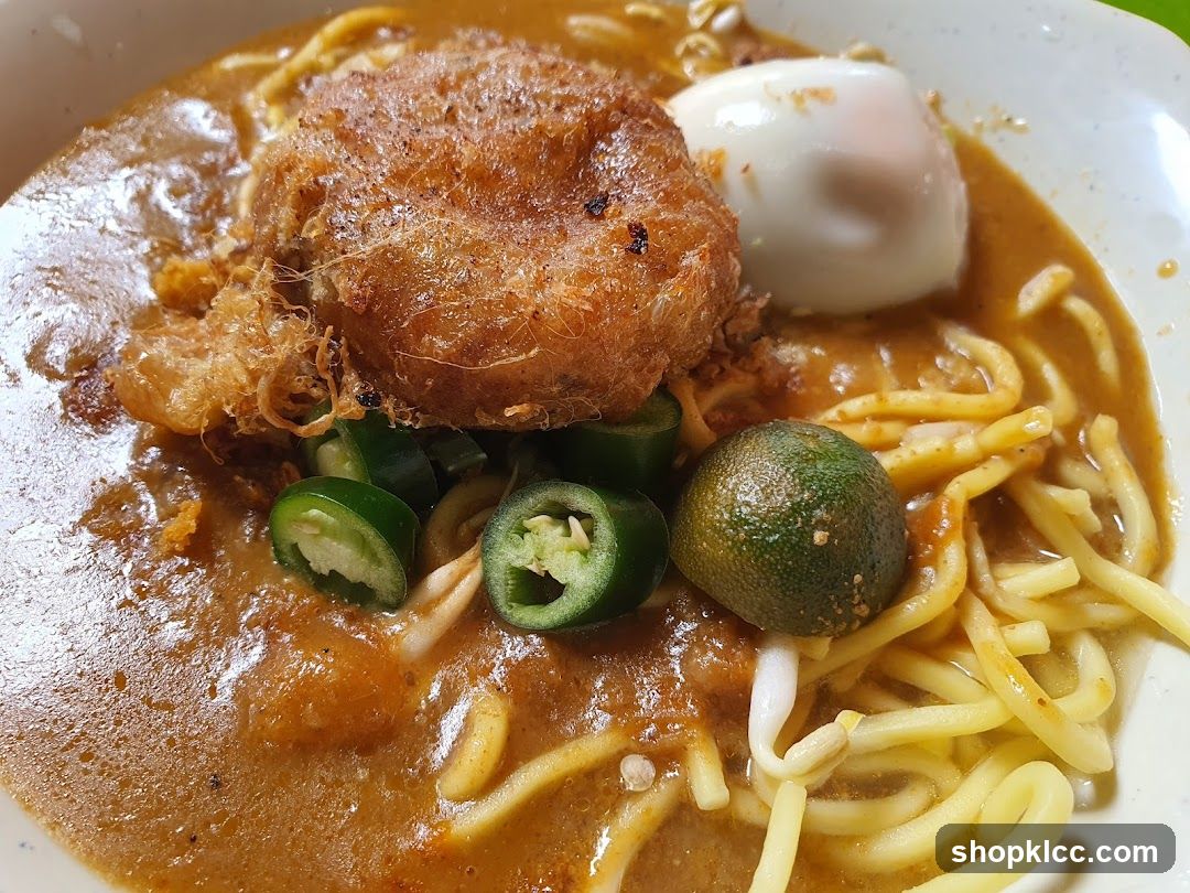 Noodle Dish with Egg and Fried Topping