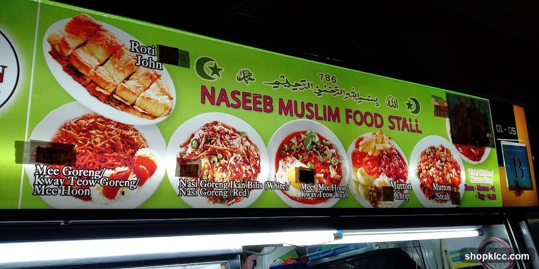 Naseeb Muslim Food Stall Menu