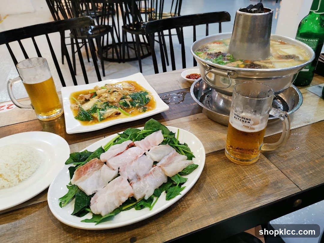 Hot Pot Meal with Beer