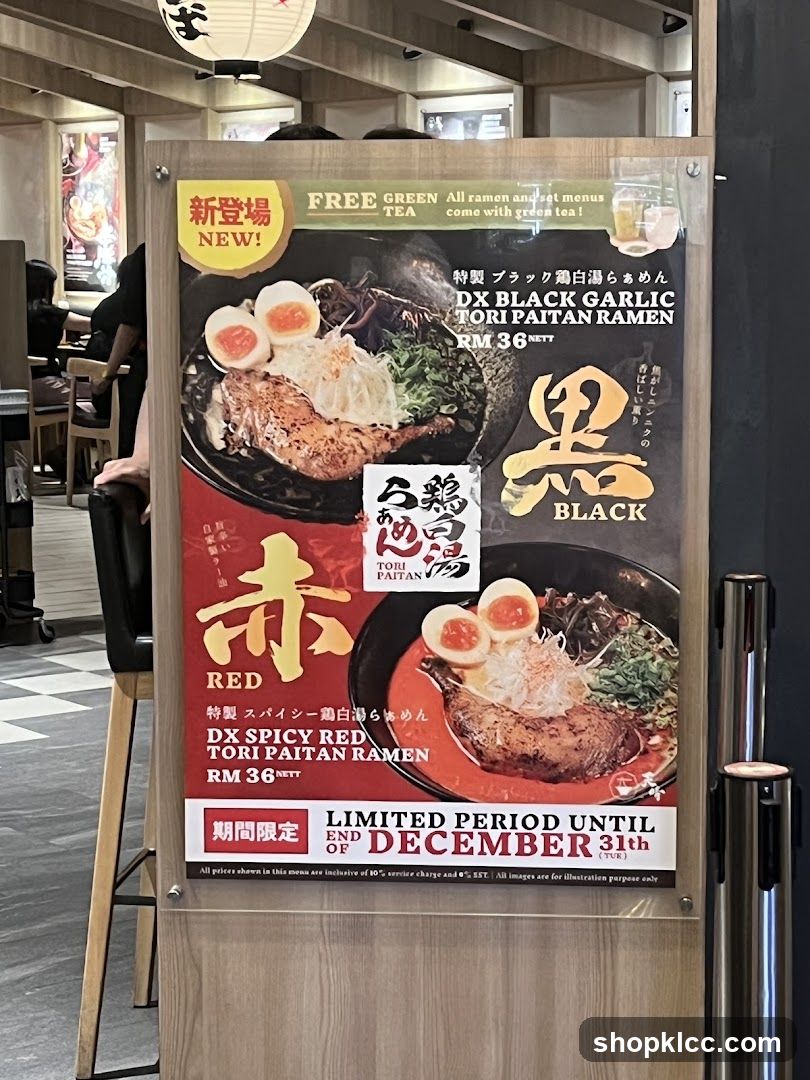 Ramen Menu