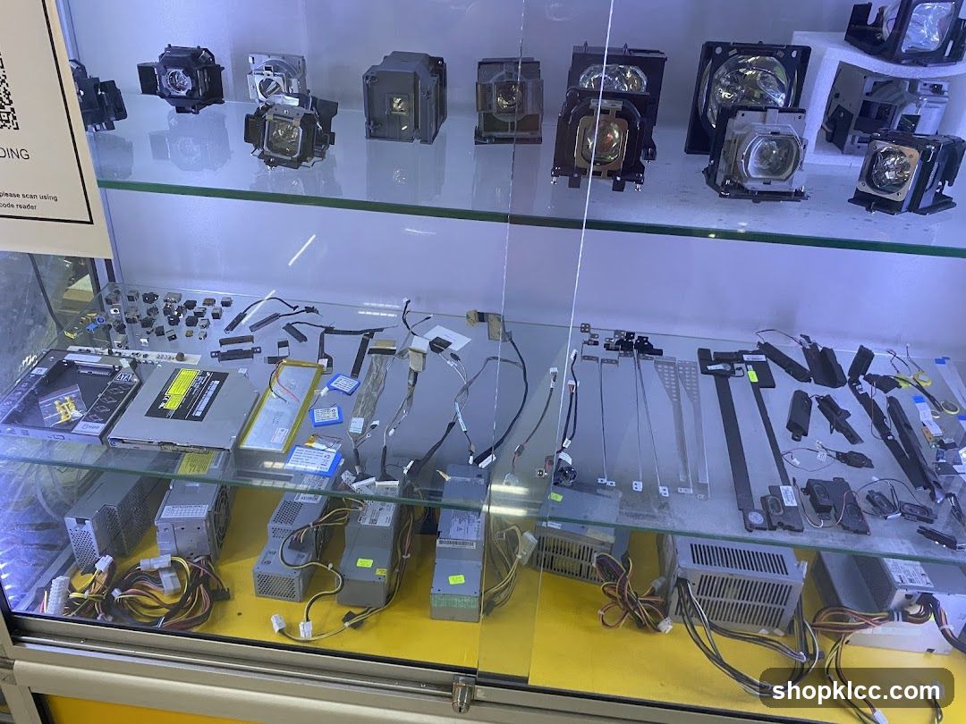 Electronics Parts Display Case