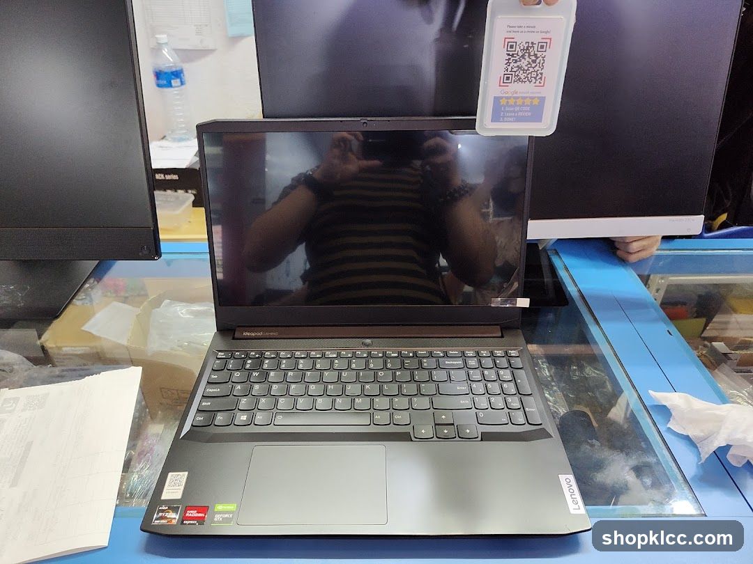 Laptop on Display Counter