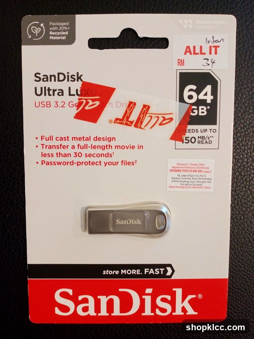 SanDisk Ultra USB Flash Drive Packaging